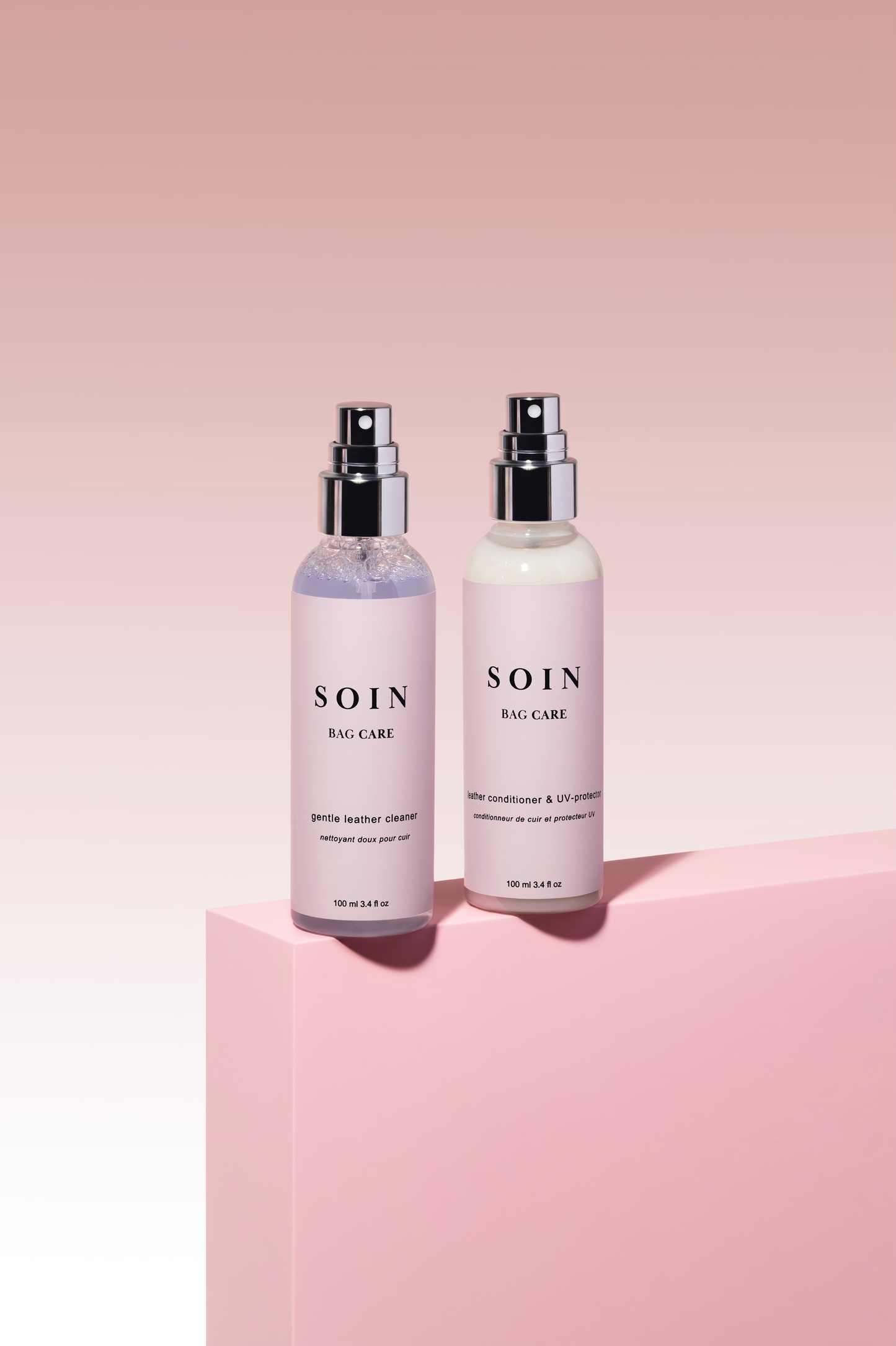 cleaner & conditioner bundle + white cloth